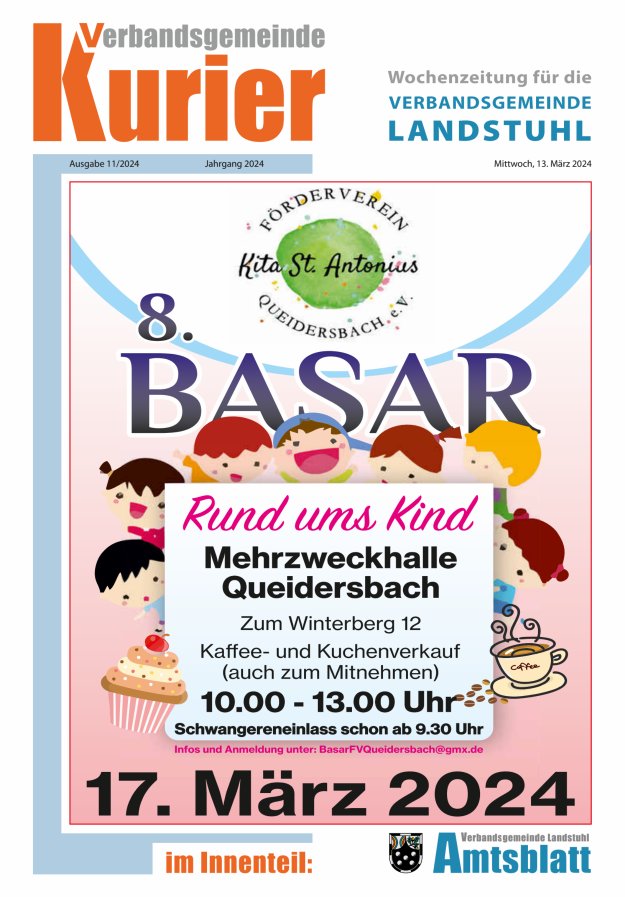 Verbandsgemeinde Kurier Landstuhl Titelblatt 11/2024