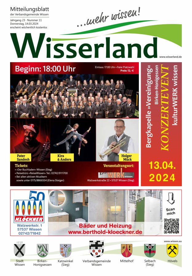 Mitteilungsblatt Wissen - Wisserland...mehr wissen! Titelblatt 11/2024