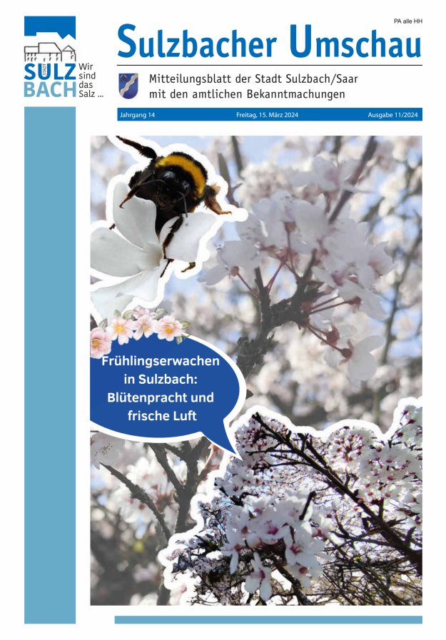 Sulzbacher Umschau Titelblatt 11/2024
