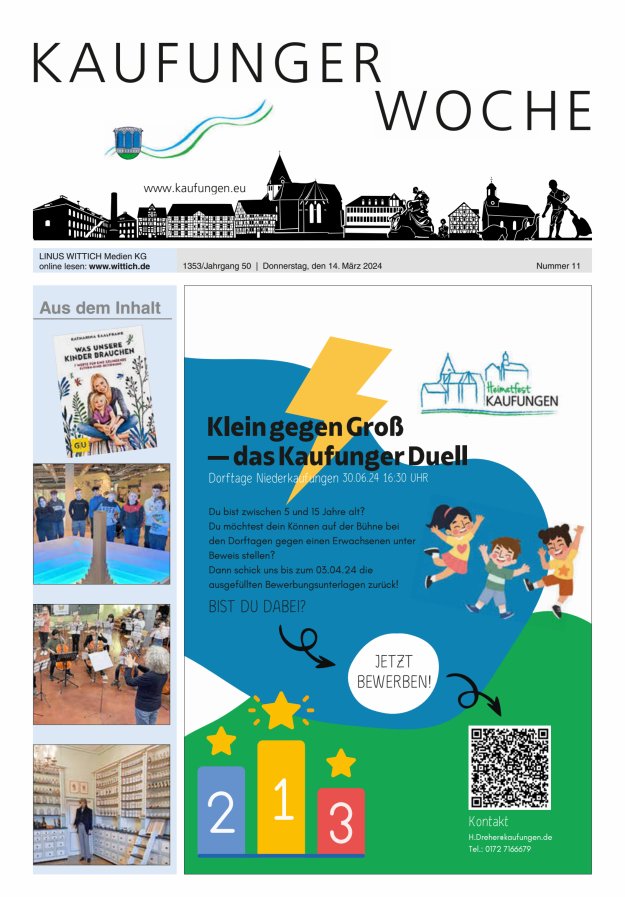 Kaufunger Woche Titelblatt 11/2024