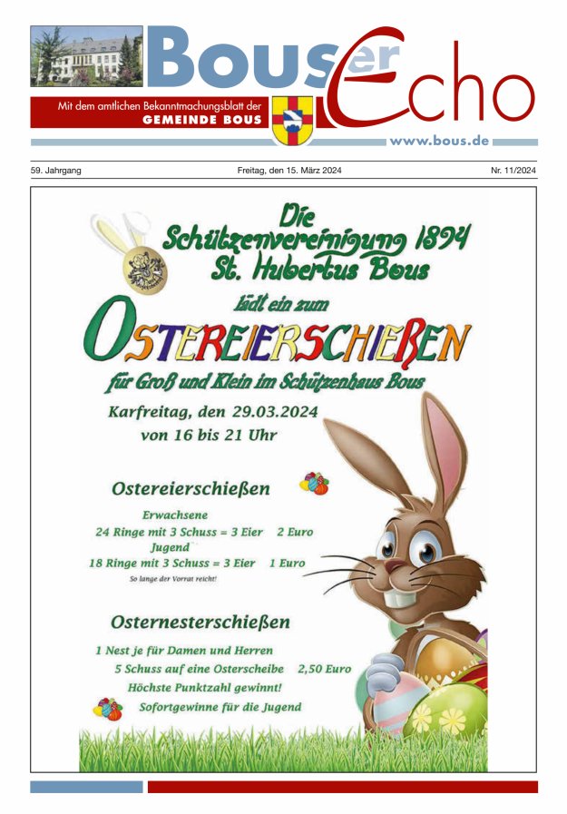 Bouser Echo Titelblatt 11/2024