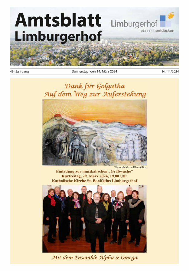 Amtsblatt Limburgerhof Titelblatt 11/2024