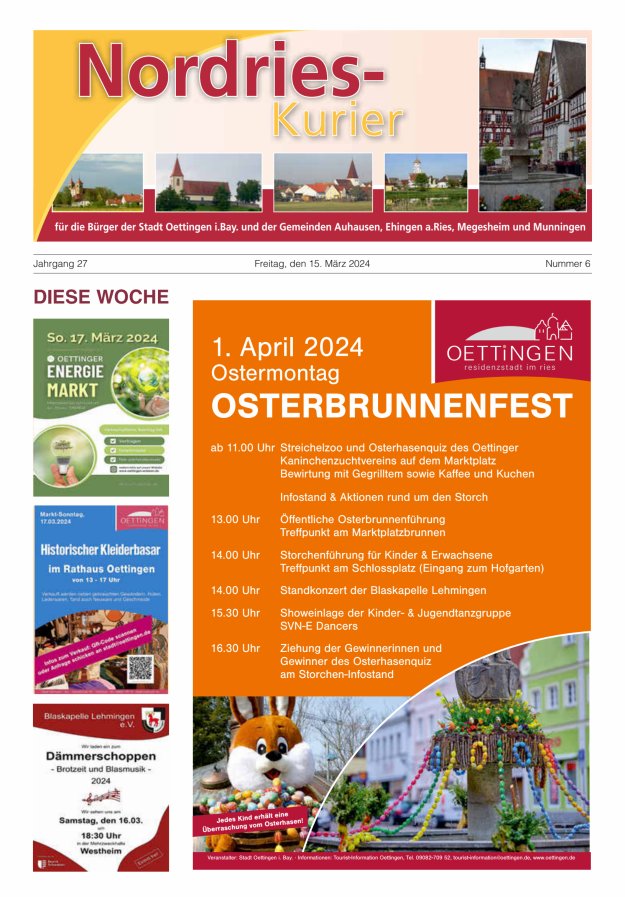 NordRies-Kurier Titelblatt 06/2024