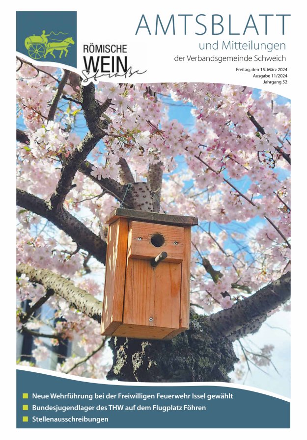 Amtsblatt VG Schweich Titelblatt 11/2024