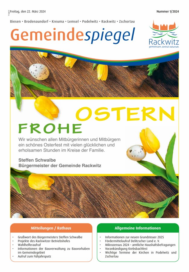 Gemeindespiegel Titelblatt 01/2024
