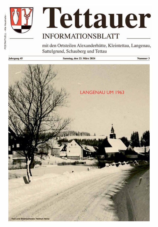 Tettauer Informationsblatt Titelblatt 03/2024