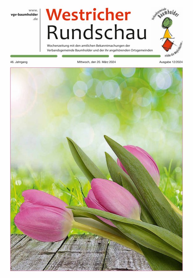Westricher Rundschau VG Baumholder Titelblatt 12/2024