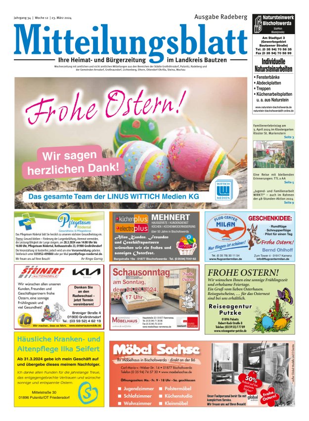 Mitteilungsblatt LK Bautzen Ausgabe Radeberg Titelblatt 06/2024