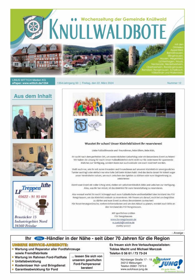Knüllwaldbote Titelblatt 12/2024
