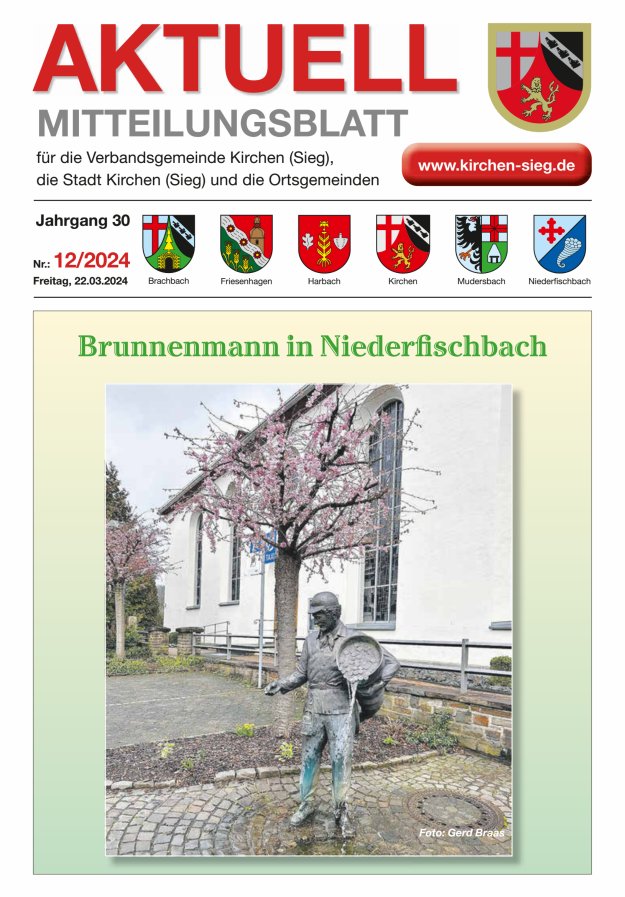 Aktuell - Mitteilungsblatt für die VG Kirchen (Sieg) Titelblatt 12/2024