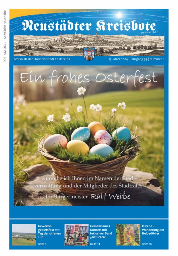 Neustädter Kreisbote Titelblatt 06/2024