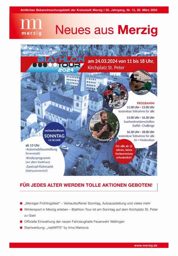 Neues aus Merzig Titelblatt 12/2024