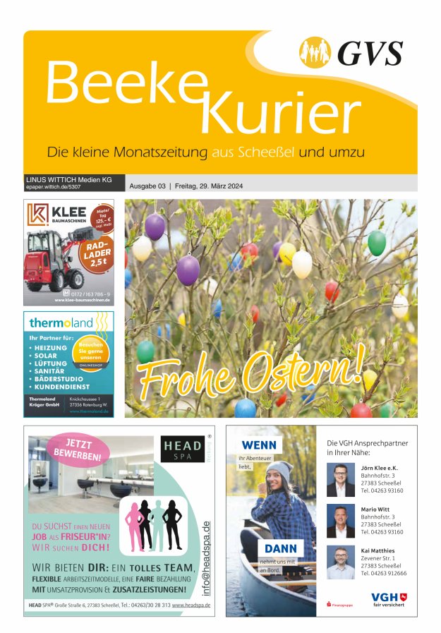 Beeke Kurier Titelblatt 03/2024