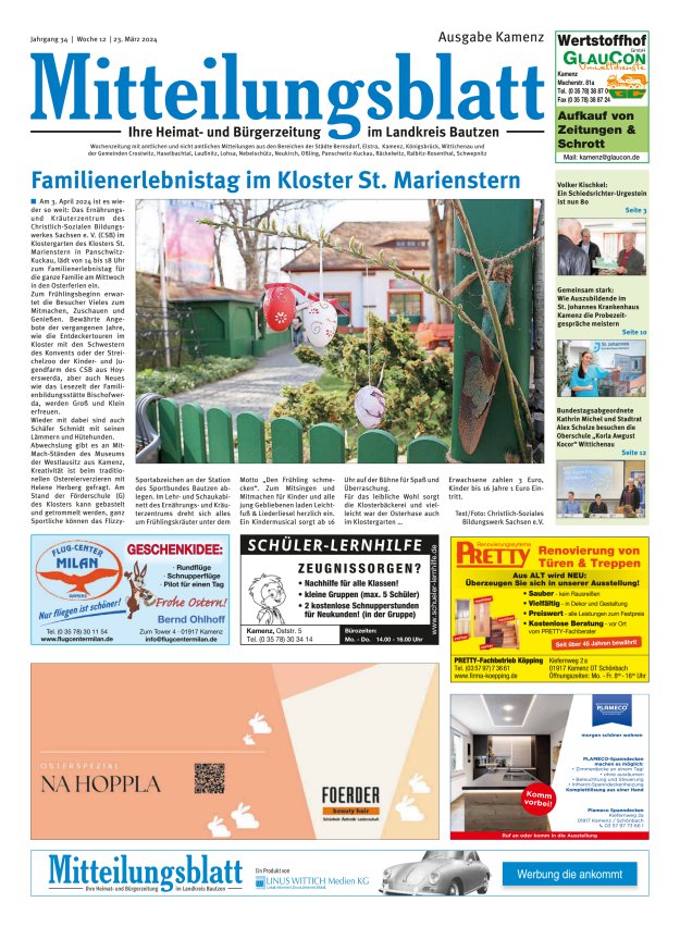 Mitteilungsblatt LK Bautzen Ausgabe Kamenz Titelblatt 11/2024