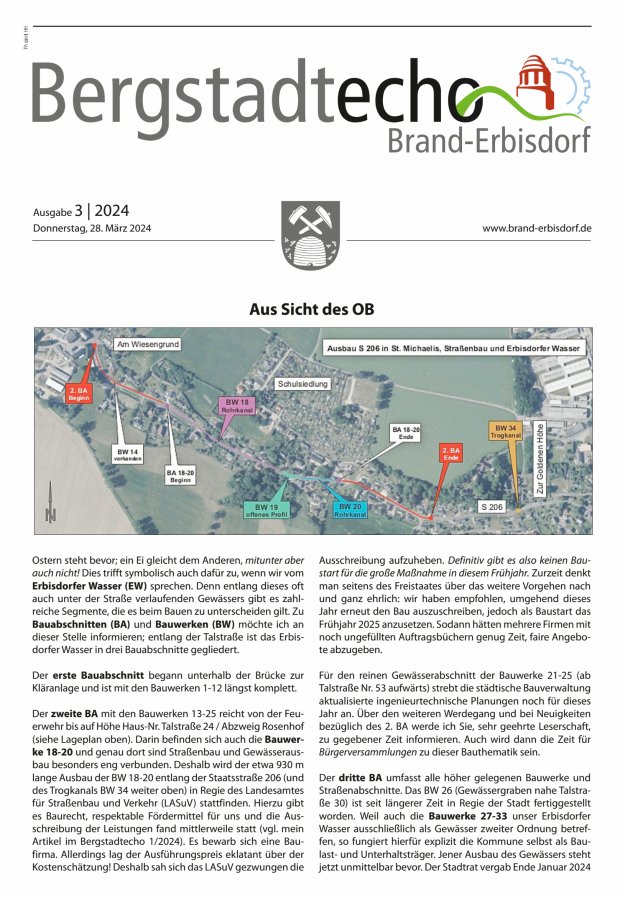Bergstadtecho Brand-Erbisdorf Titelblatt 03/2024