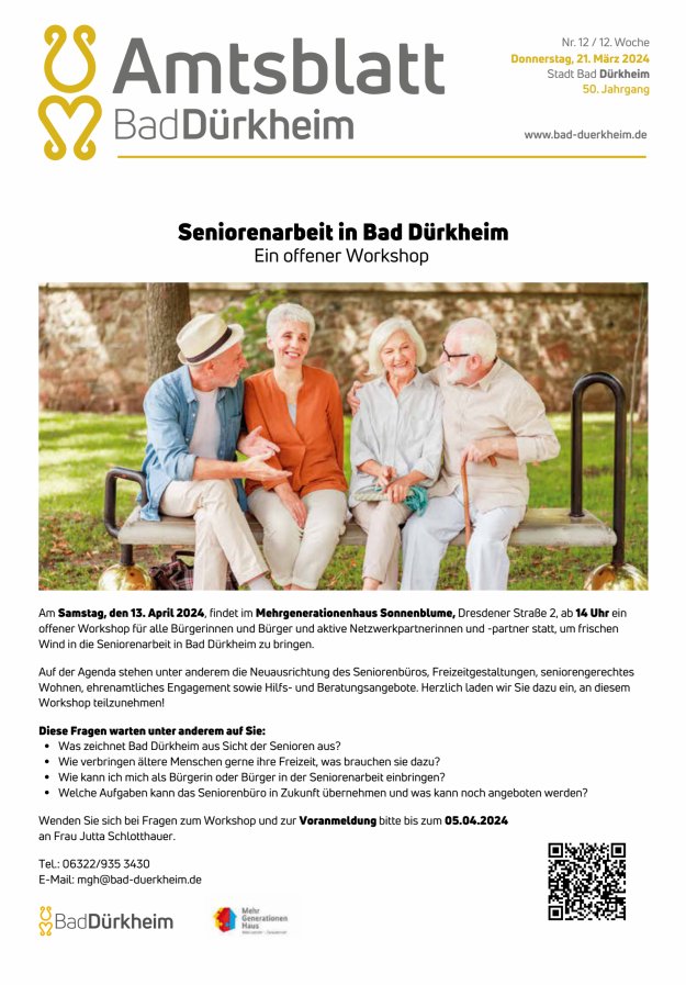 Bad Dürkheimer Woche Titelblatt 12/2024