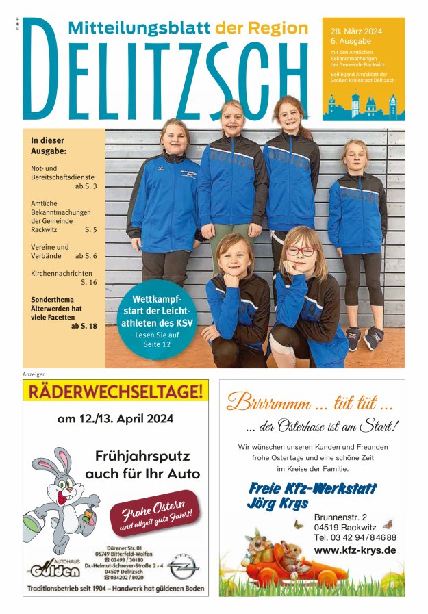 Mitteilungsblatt der Region Delitzsch Titelblatt 06/2024