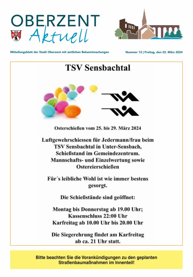 Oberzent aktuell Titelblatt 12/2024