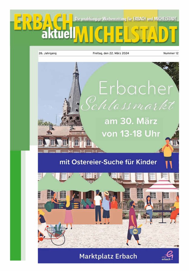 Erbach-Michelstadt aktuell Titelblatt 12/2024