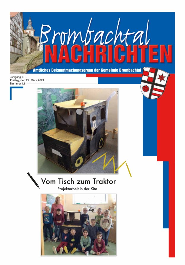 Brombachtal-Nachrichten Amtsblatt der Gemeinde Brombachtal Titelblatt 12/2024