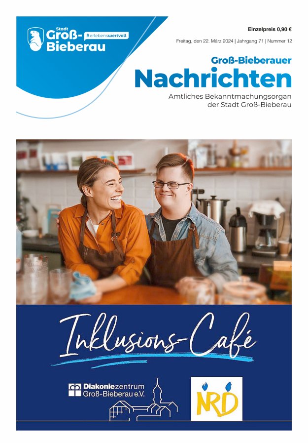 Groß-Bieberauer Nachrichten Titelblatt 12/2024
