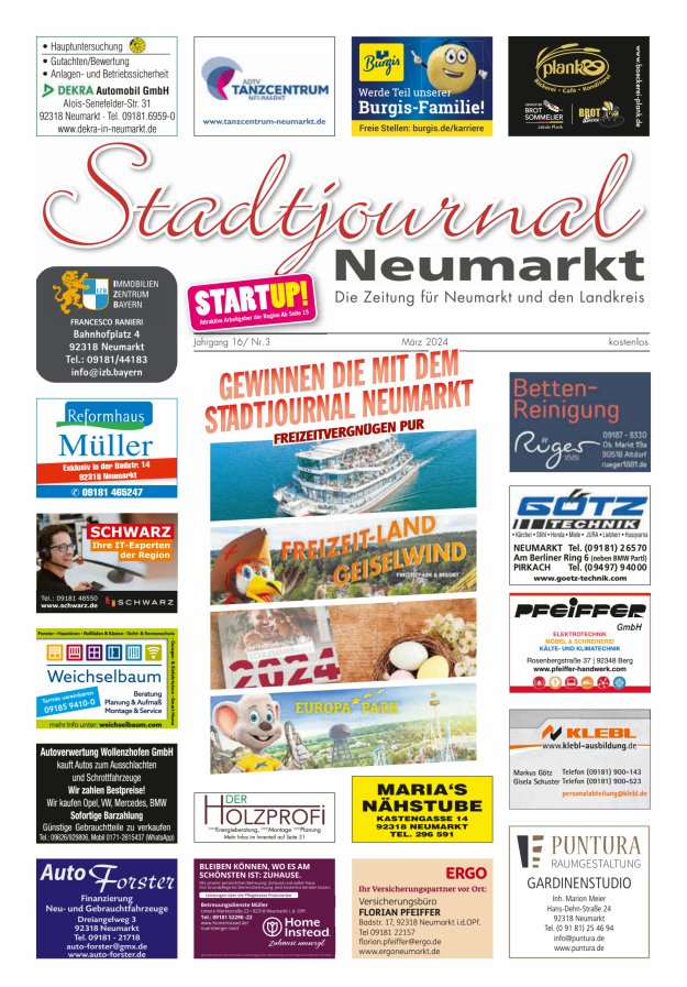 Stadtjournal Neumarkt Titelblatt 03/2024