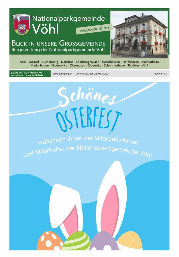 Blick in unsere Grossgemeinde Titelblatt 13/2024