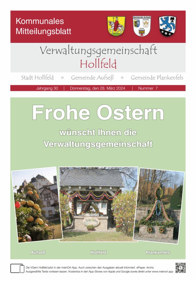 MB der Verwaltungsgemeinschaft Hollfeld  Titelblatt 07/2024