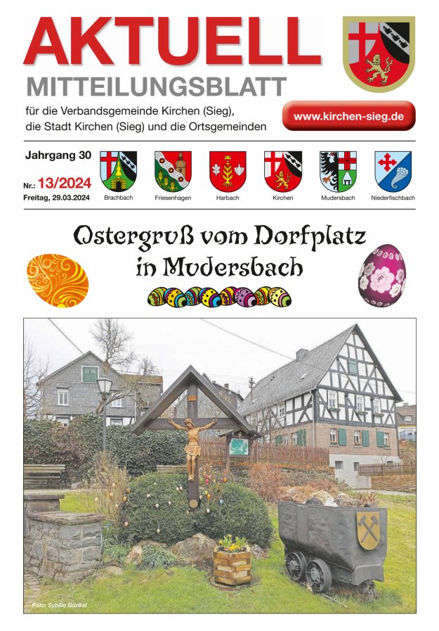 Aktuell - Mitteilungsblatt für die VG Kirchen (Sieg) Titelblatt 13/2024