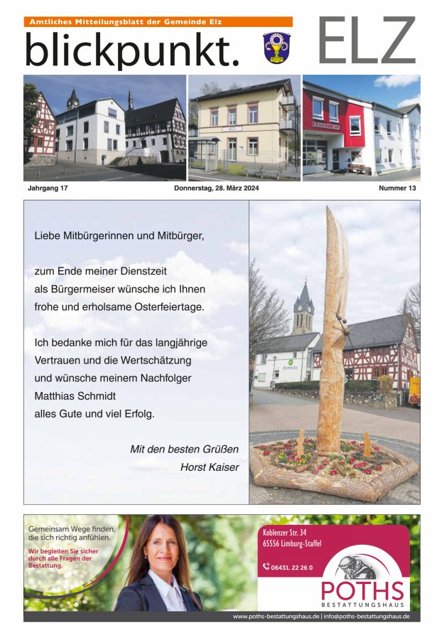 Blickpunkt Elz Titelblatt 13/2024