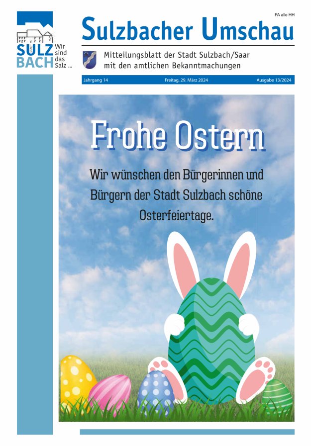 Sulzbacher Umschau Titelblatt 13/2024