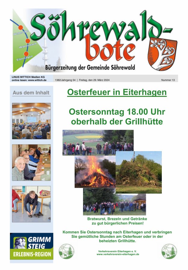 Söhrewaldbote Titelblatt 13/2024