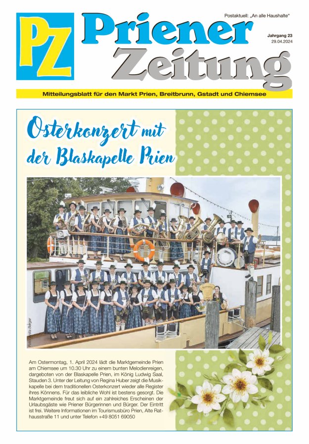 Priener Zeitung Titelblatt 03/2024