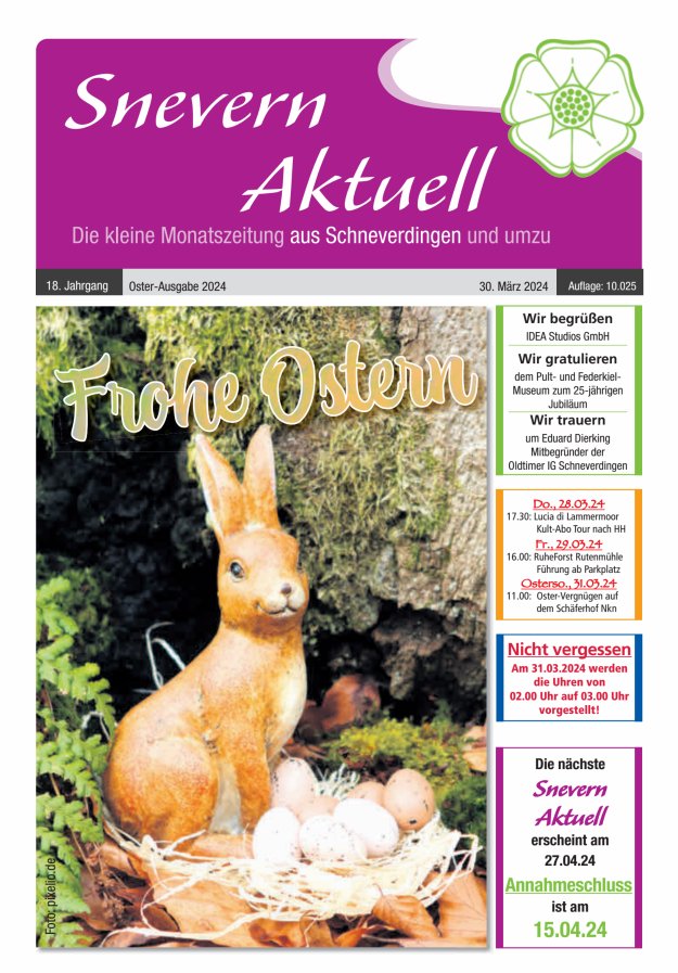 Snevern Aktuell Titelblatt 03/2024