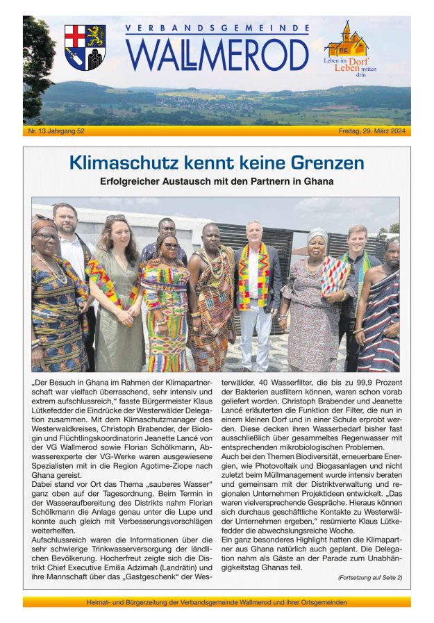 Wir über uns - Verbandsgemeinde Wallmerod Titelblatt 13/2024