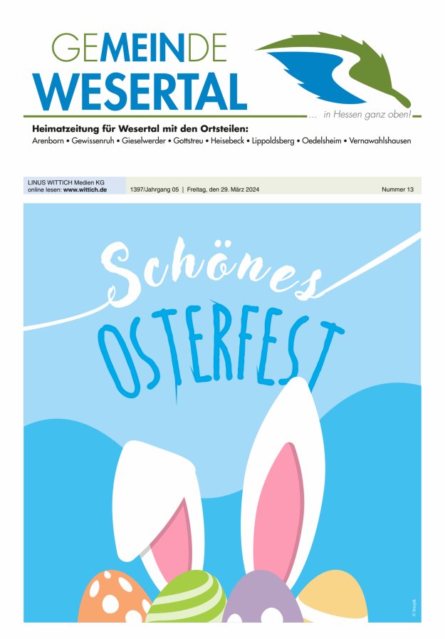 Wesertal Titelblatt 13/2024