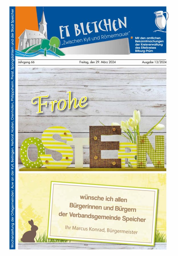 Et Bletchen VG Speicher Titelblatt 13/2024