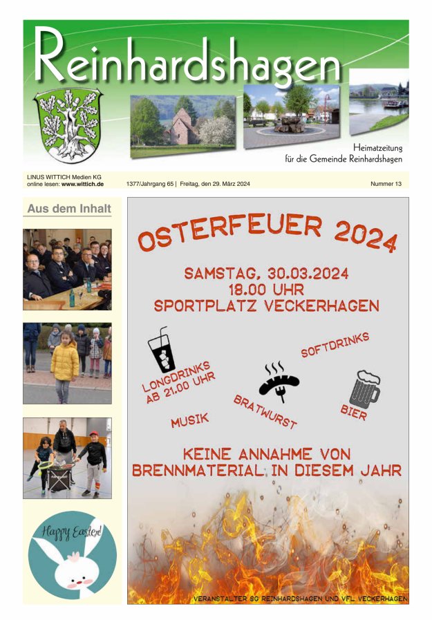 Unser Blättchen Titelblatt 13/2024