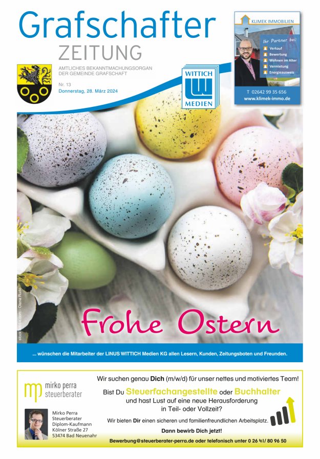 Grafschafter Zeitung Titelblatt 13/2024