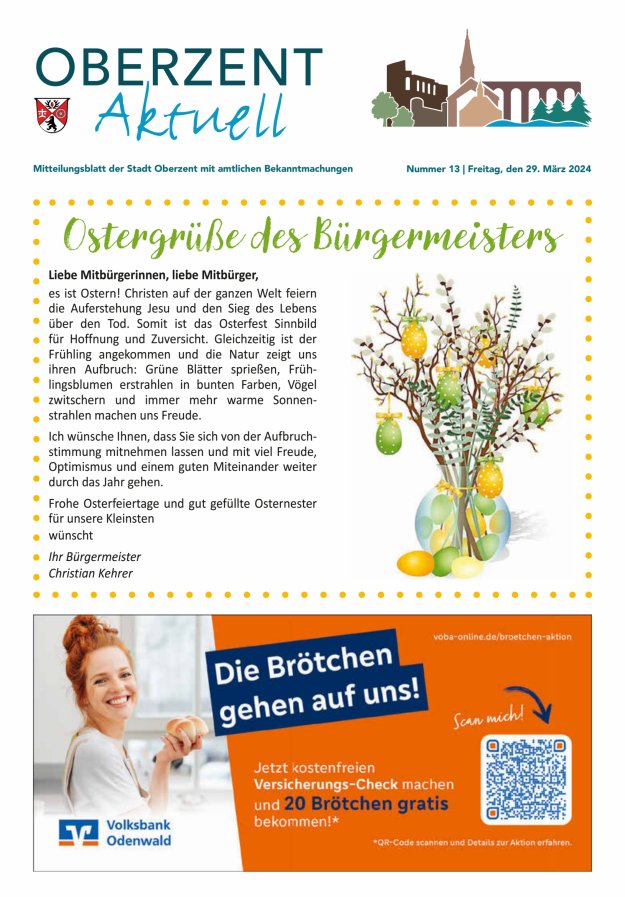 Oberzent aktuell Titelblatt 13/2024