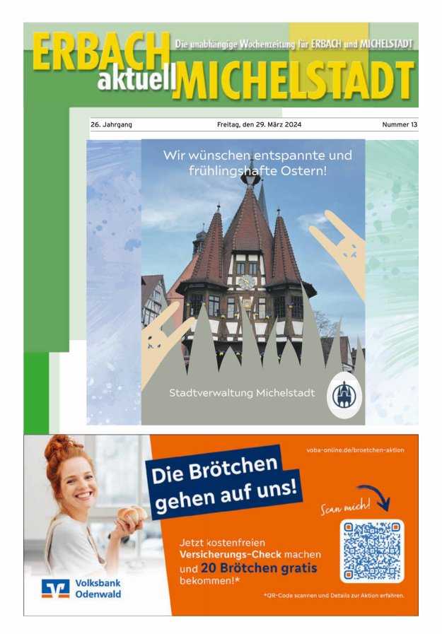 Erbach-Michelstadt aktuell Titelblatt 13/2024