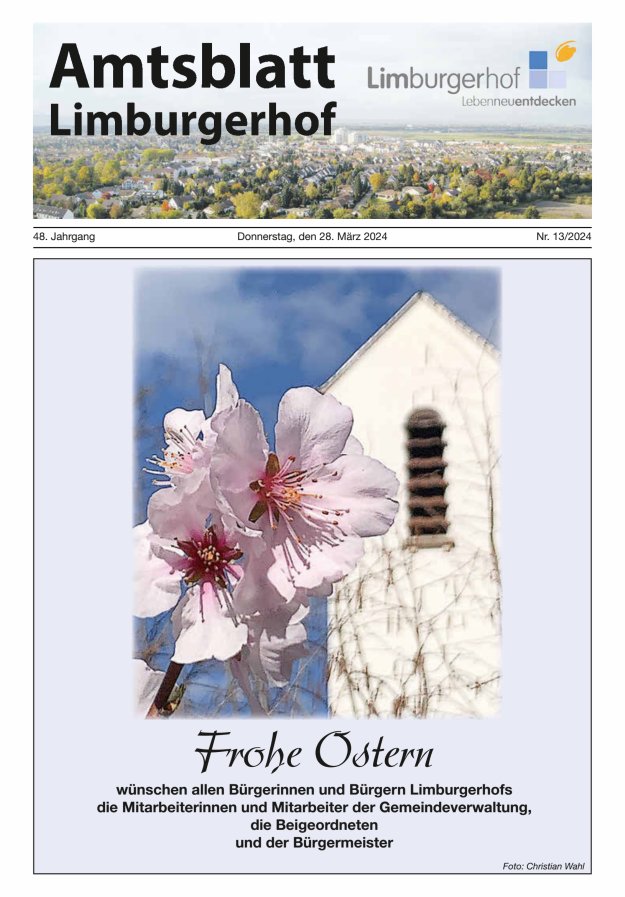 Amtsblatt Limburgerhof Titelblatt 13/2024