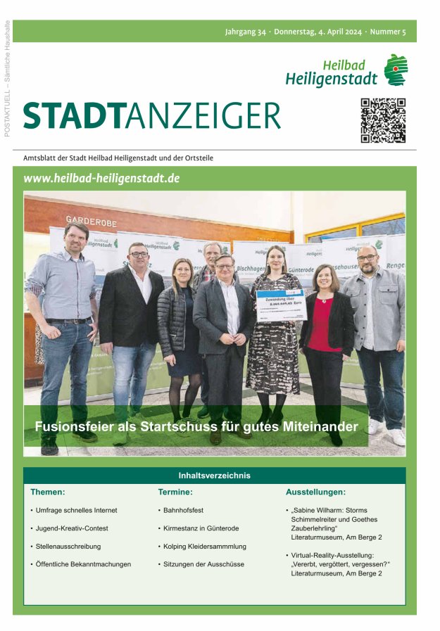 Heiligenstadt Anzeiger Titelblatt 05/2024