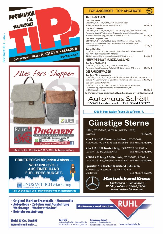 Tipp Vogelsberg Titelblatt 14/2024