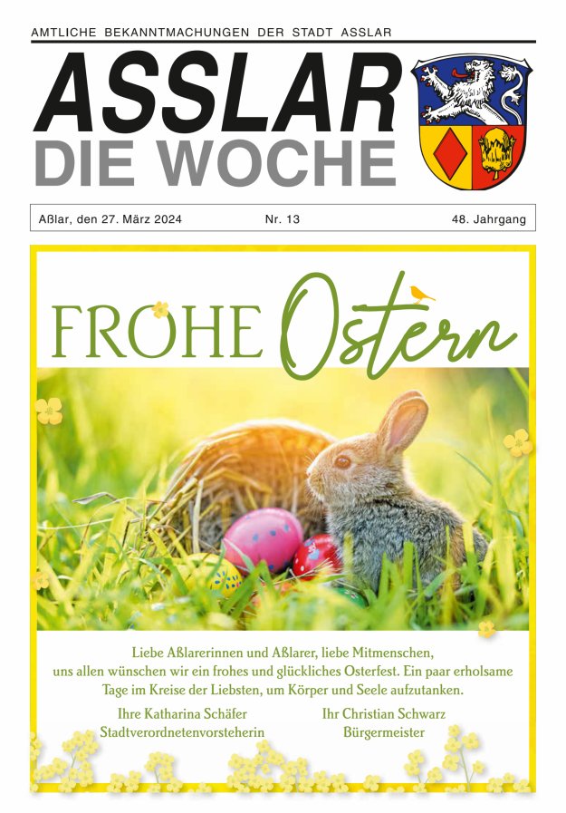 Asslar - Die Woche Titelblatt 13/2024