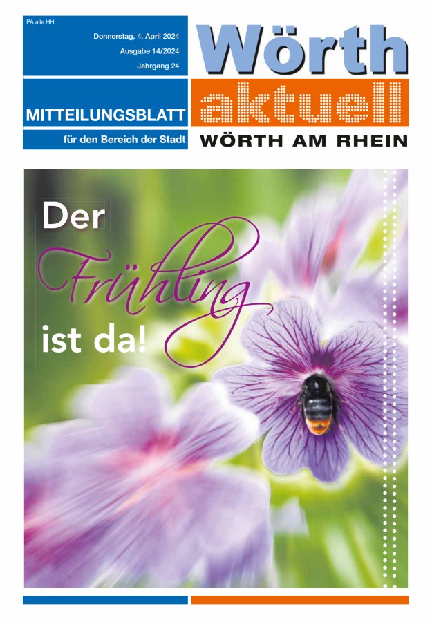 Wörth aktuell Titelblatt 13/2024