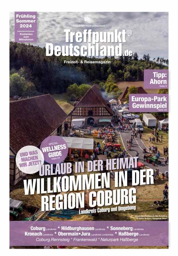TreffpunktDeutschland Region Coburg Reisemagazin Titelblatt 03/2024