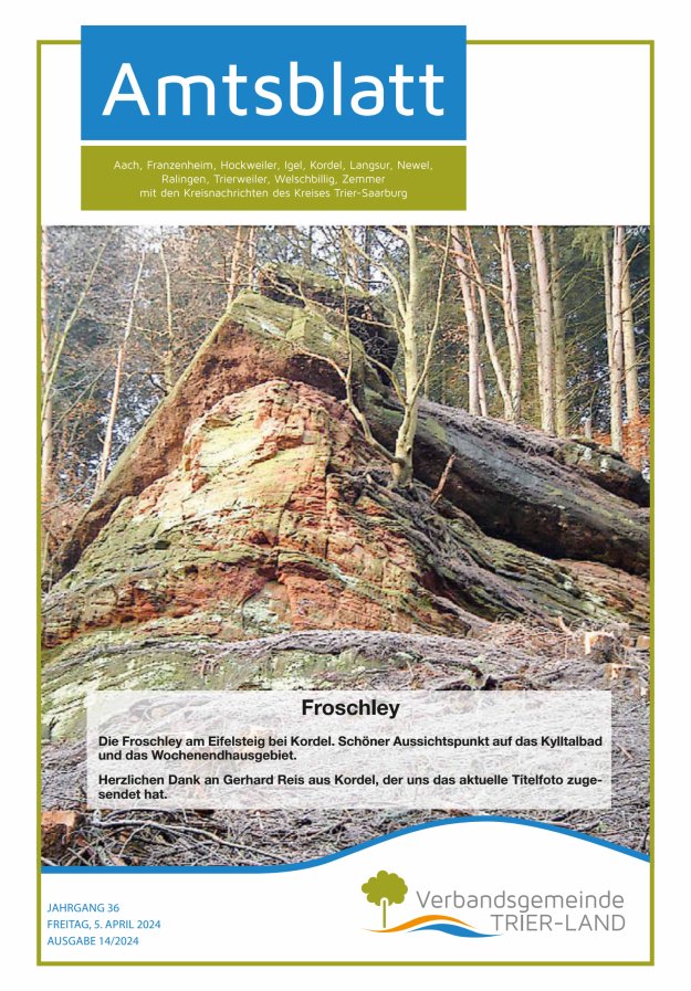 Amtsblatt VG Trier-Land Titelblatt 14/2024