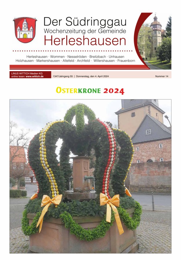 Der Südringgau Titelblatt 14/2024