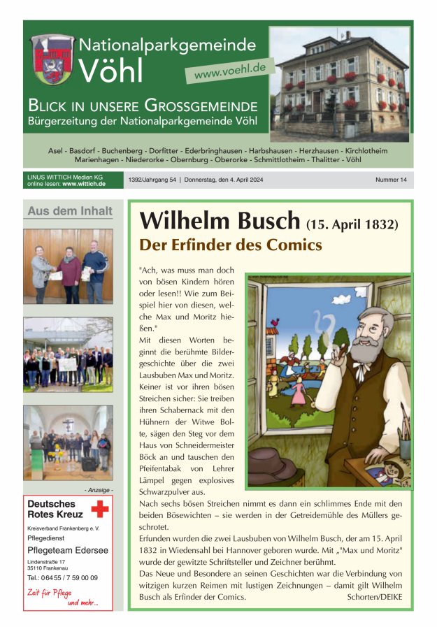 Blick in unsere Grossgemeinde Titelblatt 14/2024